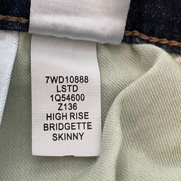 Lucky Brand Bridgette Skinny High Rise Jeans Blue Distressed Denim 8 / 29 - Picture 8 of 8